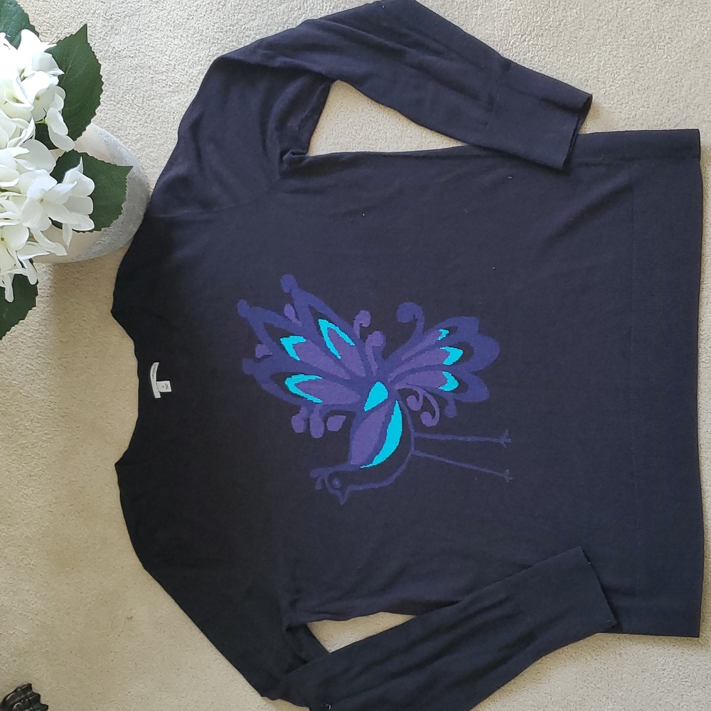 Halogen Lightweight Peacock Sweater XL